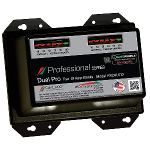 Dual Pro Ps2 Auto 15a 2 Bank Lithium/agm Battery Charger