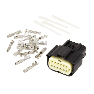 Egis Conn Kit, Mx-150 12 Position Female W/14 Terminals + 8 Cavity Plugs, Bulk Pack