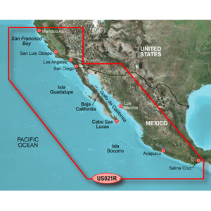 Garmin Bluechart G3 Hxus021r  California - Mexico Microsd