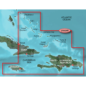Garmin Bluechart G3 Hxus029r  Southern Bahamas Microsd &