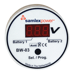Samlex Bw-03 Dual Battery Monitor 12 Or 24v Auto